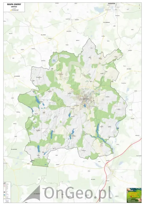 Mapa gminy Gryfice